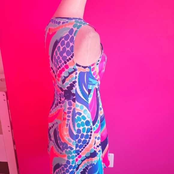 Lilly Pulitzer Ladies "Sally" Scuba Knit Fit & Flare Dress (Size Small) - Picture 8 of 11